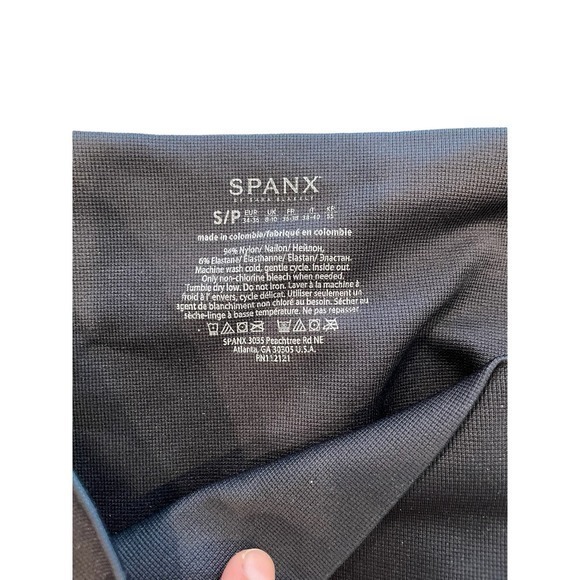 NWT Spanx Moto Leggings Indigo Sky Navy Blue‎ Seamless Look at Me Now Size Small - Picture 12 of 15